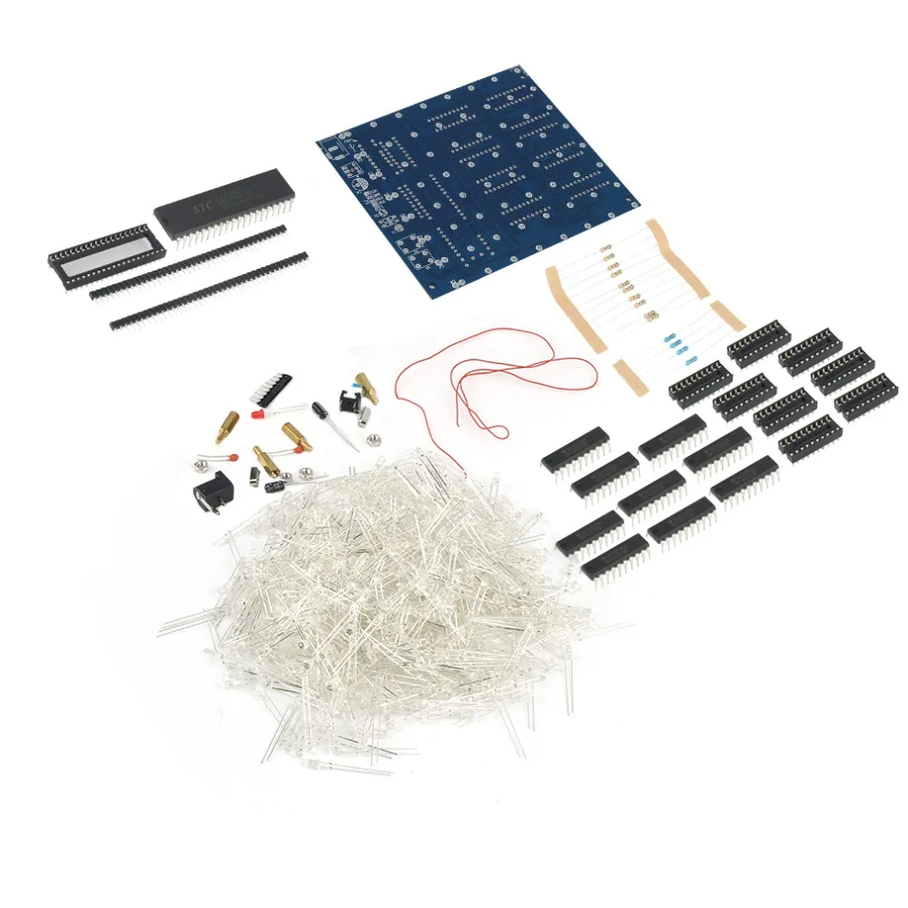 3D8 light cube (parts) pcb board +60 s2+573+2803 / CUBE8 8x8x8 3D LED + information and source(3D8S) 3d led Cube Blue
3D8 light cube (parts) pcb board +60 s2+573+2803 / CUBE8 8x8x8 3D LED + information and source(3D8S) 3d led Cube Blue