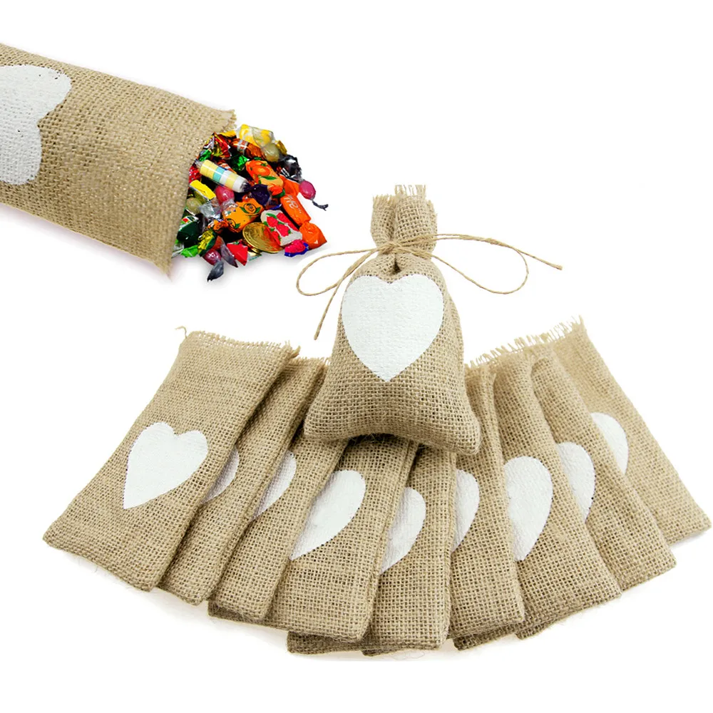10Pcs Natural Rustic Fabric Heart Jute Burlap Sack Bag Small Pouch Gifts Candy Holder Storage Supplies for Wedding Decor #YL5
10Pcs Natural Rustic Fabric Heart Jute Burlap Sack Bag Small Pouch Gifts Candy Holder Storage Supplies for Wedding Decor #YL5