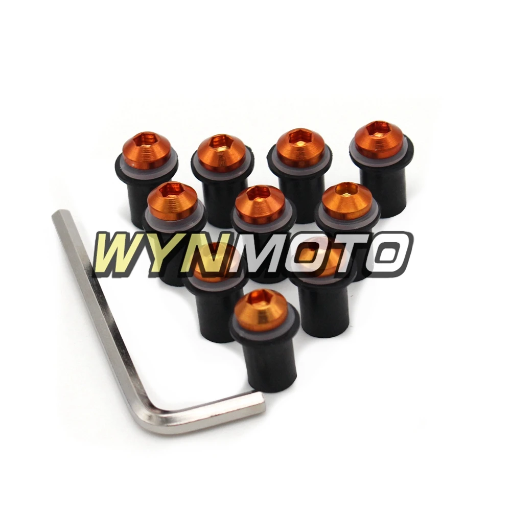 Windscreen Bolts Windshield Bolts Screws Well Nuts Washer For Suzuki GSXR1000 2000-2008, Works on OEM Bolts ,10 Set 7 Colors New
Windscreen Bolts Windshield Bolts Screws Well Nuts Washer For Suzuki GSXR1000 2000-2008, Works on OEM Bolts ,10 Set 7 Colors New