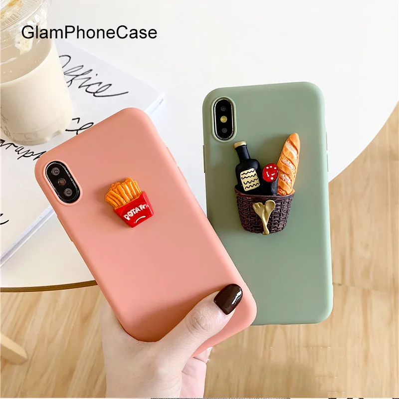 GlamPhoneCase Three-dimensional Fries Bread Phone Case For iPhone X XS Max XR Soft Silicone Cover For iPhone 7 8 6 6s Plus Case
GlamPhoneCase Three-dimensional Fries Bread Phone Case For iPhone X XS Max XR Soft Silicone Cover For iPhone 7 8 6 6s Plus Case