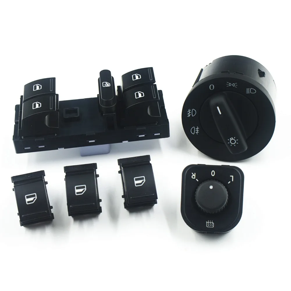 High quality For VW Jetta III 3 golf MK5 6 golf plus tiguan passat b6 CC Rabbit Mirror Headlight Window switch Button 6PCS/SET
High quality For VW Jetta III 3 golf MK5 6 golf plus tiguan passat b6 CC Rabbit Mirror Headlight Window switch Button 6PCS/SET