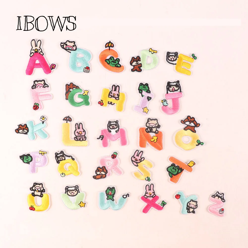 26pcs Iron On Patches 26 Cute Animals Letters For Patchwork Embroidered Decorative Stickers Baby Clothes Jeans Applications
26pcs Iron On Patches 26 Cute Animals Letters For Patchwork Embroidered Decorative Stickers Baby Clothes Jeans Applications