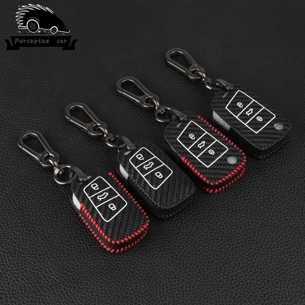Carbon fiber Leather Car Key Case For VW Volkswagen Skoda Superb Magotan Passat B8 A7 Golf Smart Remote Fob Cover Keychain Bag
Carbon fiber Leather Car Key Case For VW Volkswagen Skoda Superb Magotan Passat B8 A7 Golf Smart Remote Fob Cover Keychain Bag