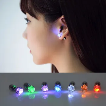 1 Pair Light Up LED earrings Studs Flashing Blinking Stainless Steel Earrings Studs Dance Party Accessories
1 Pair Light Up LED earrings Studs Flashing Blinking Stainless Steel Earrings Studs Dance Party Accessories