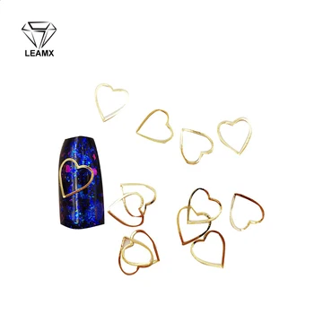 100 PCS/bag Copper Alloy Hollow Heart Shape 3D Nail Art Sparkling Decoration Fingertips Decoration Jewelry Nails Salon Supplies 
100 PCS/bag Copper Alloy Hollow Heart Shape 3D Nail Art Sparkling Decoration Fingertips Decoration Jewelry Nails Salon Supplies