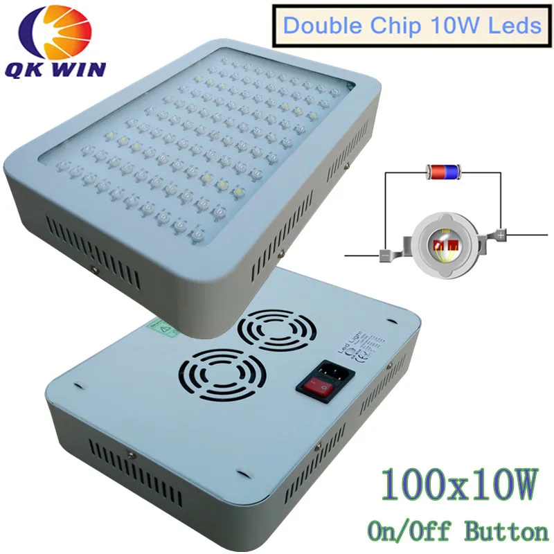 Qkwin New 600W/1000W/1600W/2400W LED Grow Light 100X10w Full Spectrum with 410-730nm For Indoor plants' grow and Flowering
Qkwin New 600W/1000W/1600W/2400W LED Grow Light 100X10w Full Spectrum with 410-730nm For Indoor plants' grow and Flowering