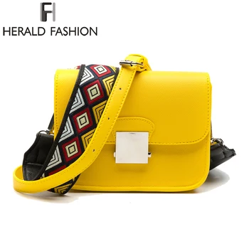 Herald Fashion Women Wide Strap Messenger Bags Female Leather Shoulder Bags With Two Strap Lady's Flap Quality Crossbody Bags
Herald Fashion Women Wide Strap Messenger Bags Female Leather Shoulder Bags With Two Strap Lady's Flap Quality Crossbody Bags