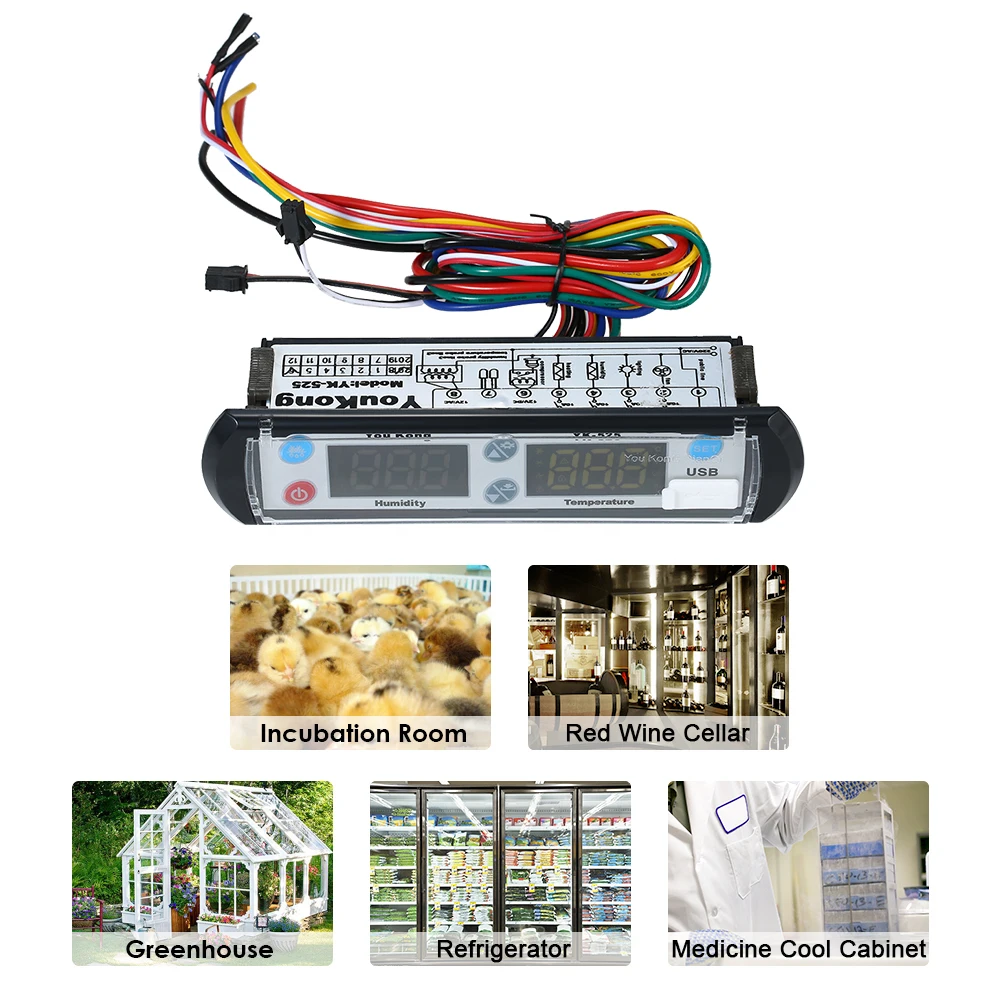 Digital Temperature Meter Humidity Hygrometer Recorder Controller 220V Reptile Thermostat Hygrostat Controller Thermal Regulator
Digital Temperature Meter Humidity Hygrometer Recorder Controller 220V Reptile Thermostat Hygrostat Controller Thermal Regulator