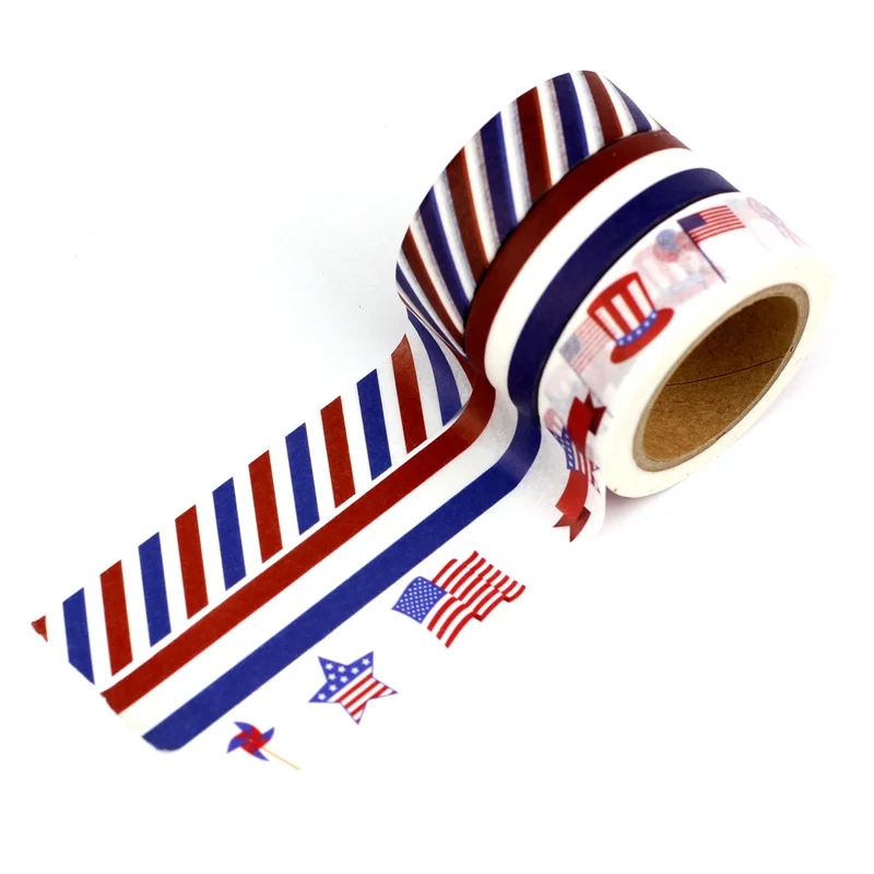 3PCS/lot Decor Red White Blue Patterns Washi Tapes Paper for Planner Scrapbook Bullet journal Adhesive Masking Tapes Stationery
3PCS/lot Decor Red White Blue Patterns Washi Tapes Paper for Planner Scrapbook Bullet journal Adhesive Masking Tapes Stationery