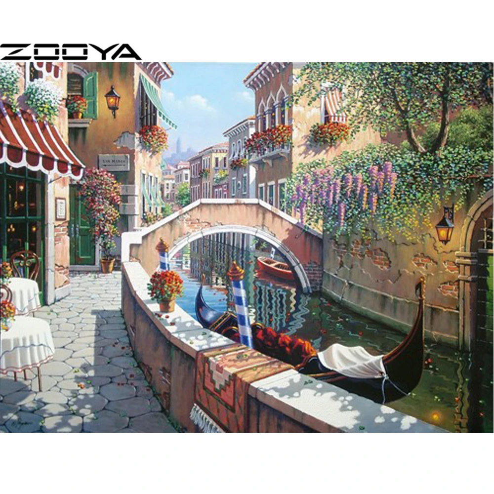 ZOOYA 5d Diamond Painting landscape Diamond Embroidery Street View Boat Full round drill Mosaic sale Painting by numbers R931
ZOOYA 5d Diamond Painting landscape Diamond Embroidery Street View Boat Full round drill Mosaic sale Painting by numbers R931