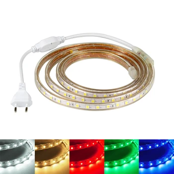 Waterproof LED Strip Flexible Light SMD 5050 AC220V 60leds/M Tape LED Lamp Ribbon with EU plug 1M/2M/3M/5M/6M/8M/9M/10M/15M/20M
Waterproof LED Strip Flexible Light SMD 5050 AC220V 60leds/M Tape LED Lamp Ribbon with EU plug 1M/2M/3M/5M/6M/8M/9M/10M/15M/20M