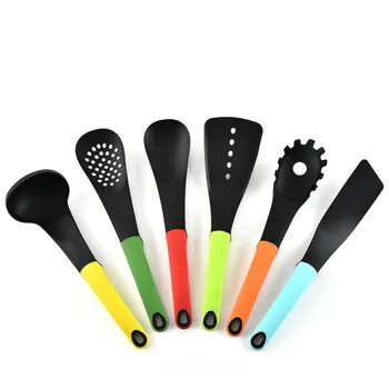 6pcs Kitchen Tools Set Multicolor Nylon Kitchenware Cooking Shovel Spoon Utensils Baking Kitchen Cooking Tool with Shelf Sets
6pcs Kitchen Tools Set Multicolor Nylon Kitchenware Cooking Shovel Spoon Utensils Baking Kitchen Cooking Tool with Shelf Sets