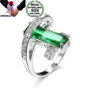 OMHXZJ Wholesale European Fashion Woman Man Party Wedding Gift Silver Green Rectangle AAA Zircon 925 Sterling Silver Ring RR08
OMHXZJ Wholesale European Fashion Woman Man Party Wedding Gift Silver Green Rectangle AAA Zircon 925 Sterling Silver Ring RR08