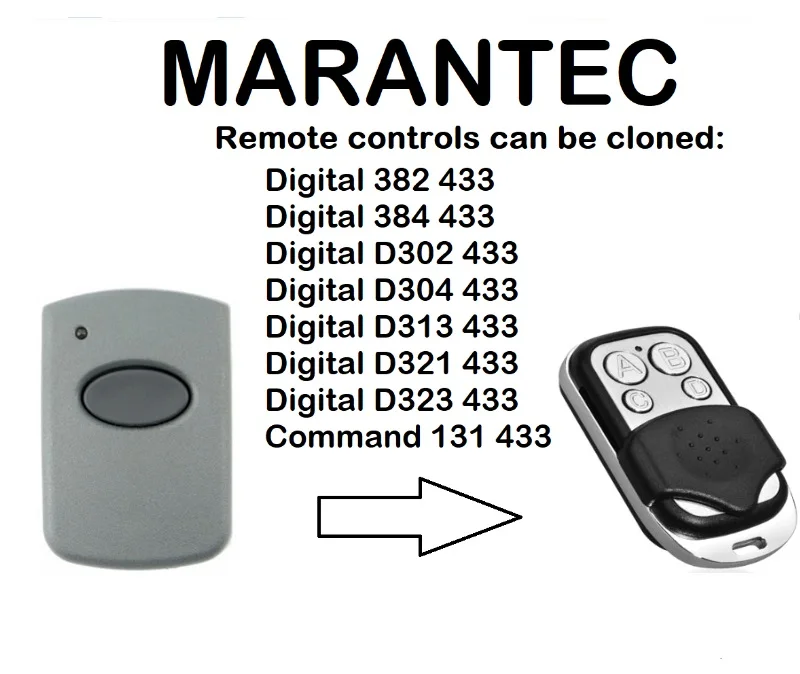 MARANTEC Command 131 433 Universal Remote Control Duplicator 433.92MHz.