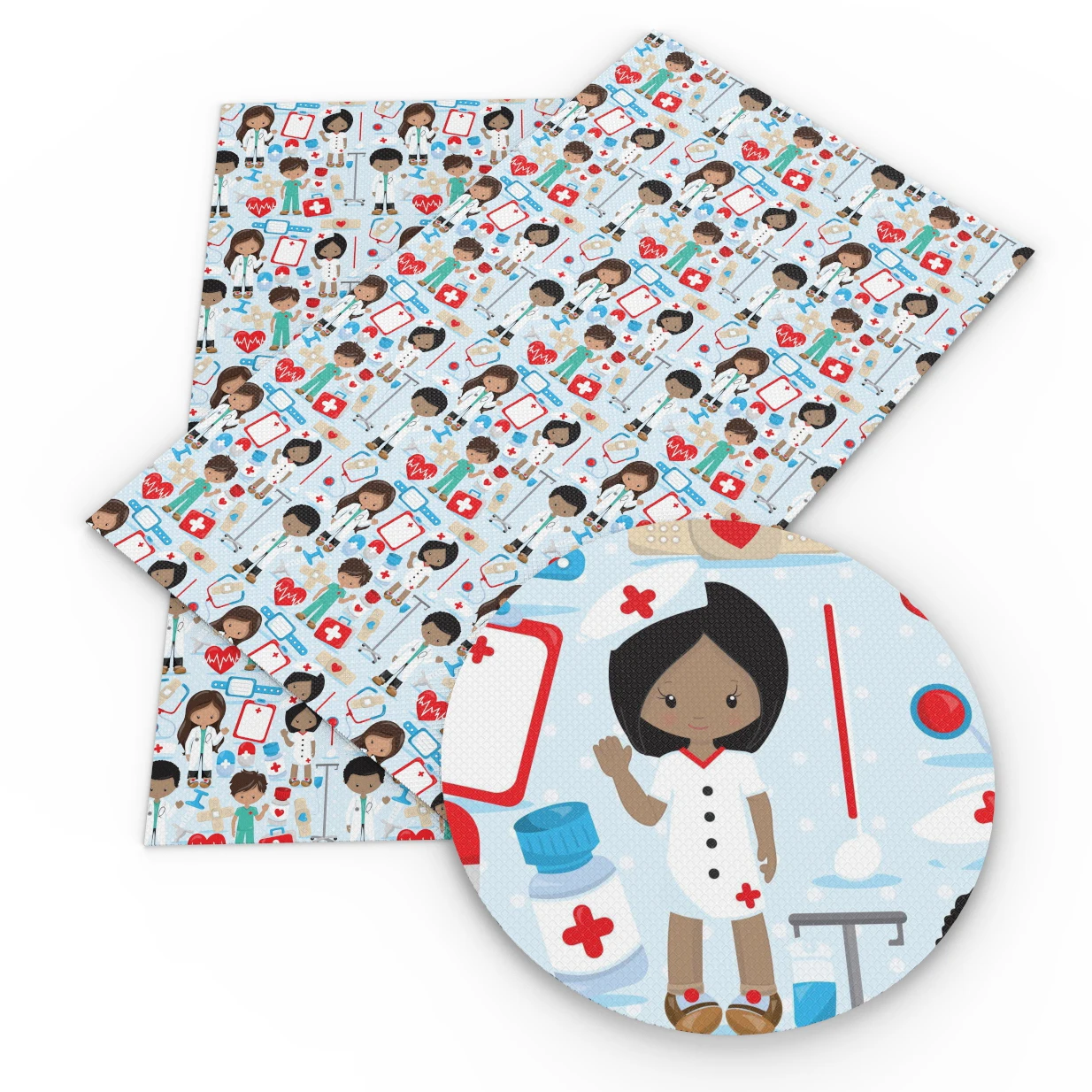 20*34cm Cartoon Nurse Dot Apple Printed Faux Synthetic Leather Fabric,DIY handmade materials for hair bow bag,1Yc4717
20*34cm Cartoon Nurse Dot Apple Printed Faux Synthetic Leather Fabric,DIY handmade materials for hair bow bag,1Yc4717