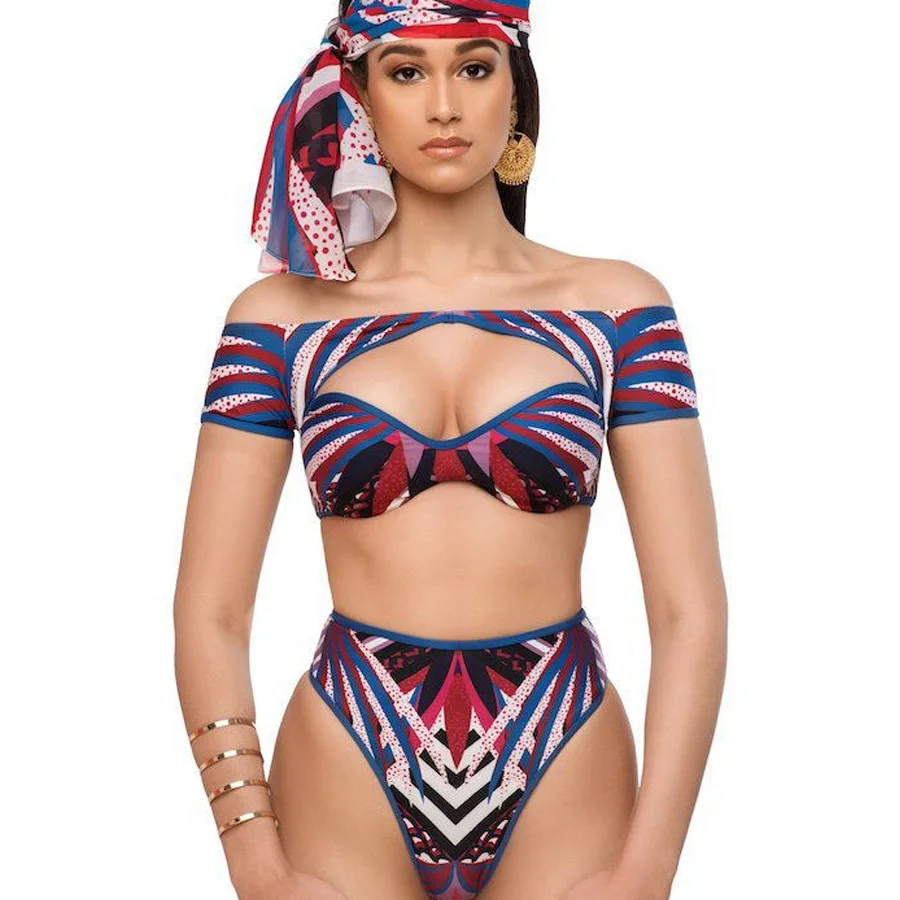 Sexy High Waist African Swimwear 2019 Retro Cut Out Push Up Swimsuits Short Sleeve Off Shoulder Zipper Bathing Suit
Sexy High Waist African Swimwear 2019 Retro Cut Out Push Up Swimsuits Short Sleeve Off Shoulder Zipper Bathing Suit