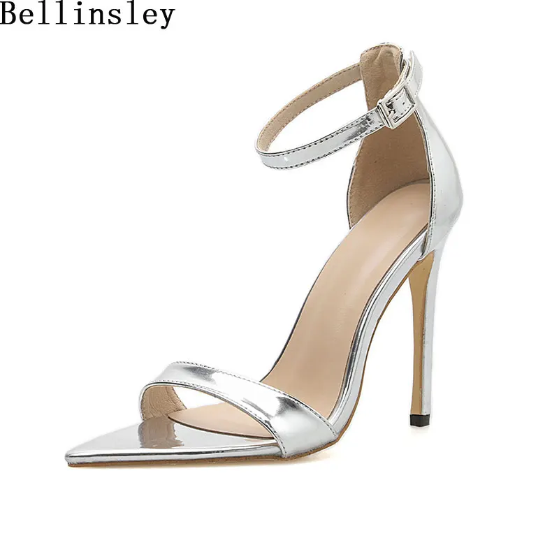 Bellinsley Silver Women Sandals Pumps Fashion Pointed Toe Stilettos High Heels Buckle Strap Shoes Women Prom Wedding Pumps Shoes 
Bellinsley Silver Women Sandals Pumps Fashion Pointed Toe Stilettos High Heels Buckle Strap Shoes Women Prom Wedding Pumps Shoes