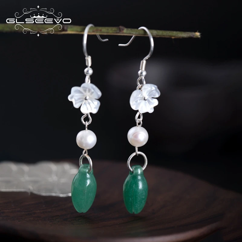 XlentAg Original 925 Silver Handmade Boutique Natural Fresh Water Pearl Earrings Sweet Flowers Aventurine Dangle Earrings GE0434
XlentAg Original 925 Silver Handmade Boutique Natural Fresh Water Pearl Earrings Sweet Flowers Aventurine Dangle Earrings GE0434