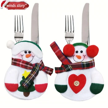 6pcs Festive & Party Supplies Christmas Kitchen Decorations Xmas Lovely Snowman Pocket Cutlery Bag Dining Table Home Decorations
6pcs Festive & Party Supplies Christmas Kitchen Decorations Xmas Lovely Snowman Pocket Cutlery Bag Dining Table Home Decorations