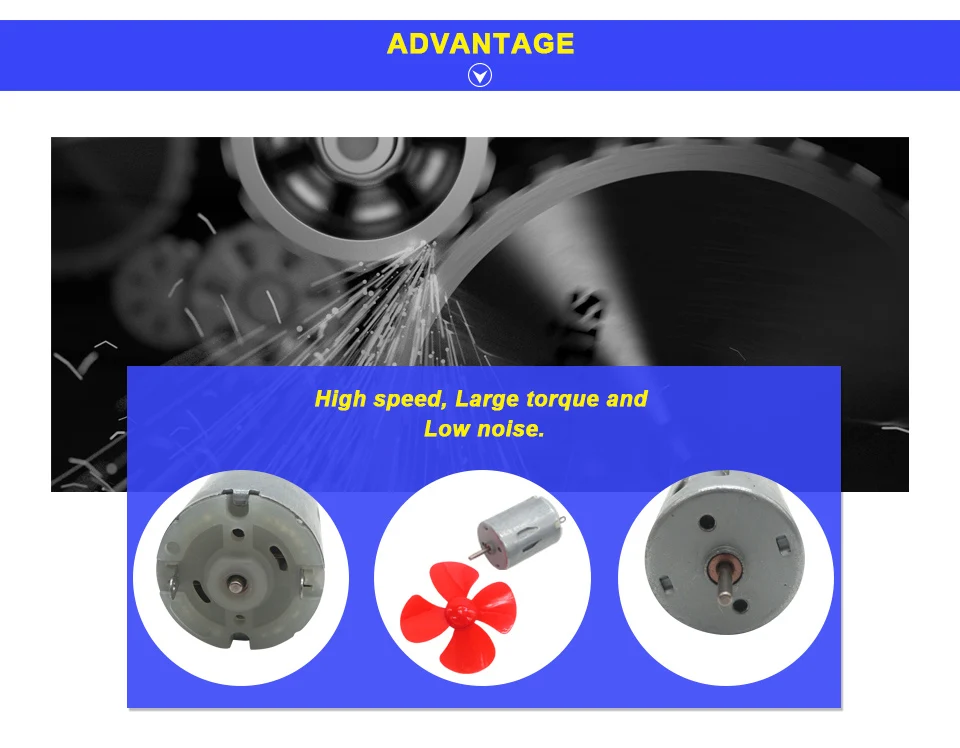 DC 3 V ~ 9 V Micro R280 Carbone Brosse Moteur DC pour RC Télécommande Jouet Voiture Bateau Bricolage