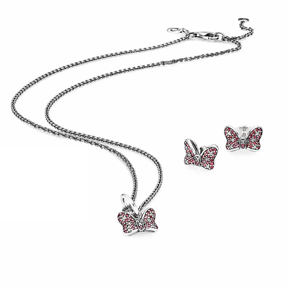 EDELL Book Di 100% 925 Sterling Silver SALE - BOW JEWELLERY SET fit charm original Necklace jewelry A Set
EDELL Book Di 100% 925 Sterling Silver SALE - BOW JEWELLERY SET fit charm original Necklace jewelry A Set