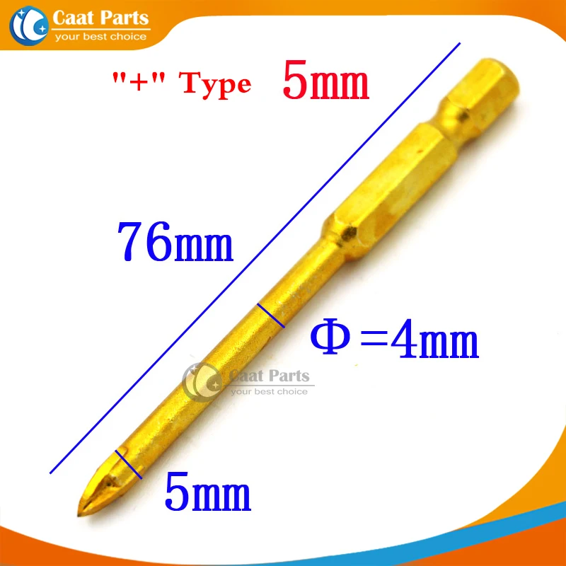 High Quality! Titanium Coated Glass Drill Bits Set "+" Type 5/6/8/10/12mm with Hex Shank for Ceramic Tile Marble Mirror Glass
High Quality! Titanium Coated Glass Drill Bits Set "+" Type 5/6/8/10/12mm with Hex Shank for Ceramic Tile Marble Mirror Glass