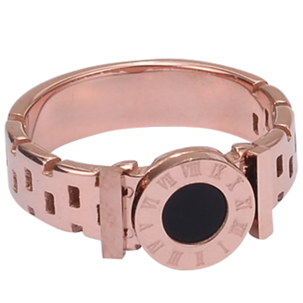 Rings Woman Rings Stainless Steel Black Roman Numerals Rings Rose Gold Color Hollow Out Rings Fashion Jewelry
Rings Woman Rings Stainless Steel Black Roman Numerals Rings Rose Gold Color Hollow Out Rings Fashion Jewelry