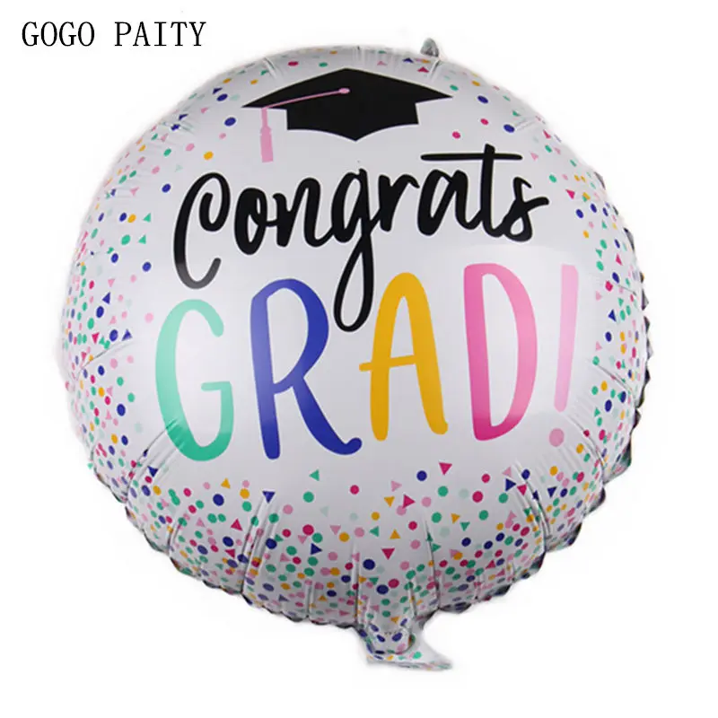 GOGO PAITY New 18-inch round graduation doctor aluminum balloon school graduation ceremony layout balloon high quality 
GOGO PAITY New 18-inch round graduation doctor aluminum balloon school graduation ceremony layout balloon high quality