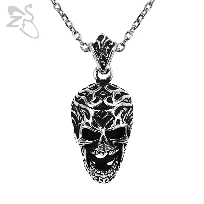 ZS Punk Skull Stainless Steel Pendant Necklace for Men Vintage Rock Roll Necklaces Male Biker Jewelry Hip Hop Accessories Gifts
ZS Punk Skull Stainless Steel Pendant Necklace for Men Vintage Rock Roll Necklaces Male Biker Jewelry Hip Hop Accessories Gifts