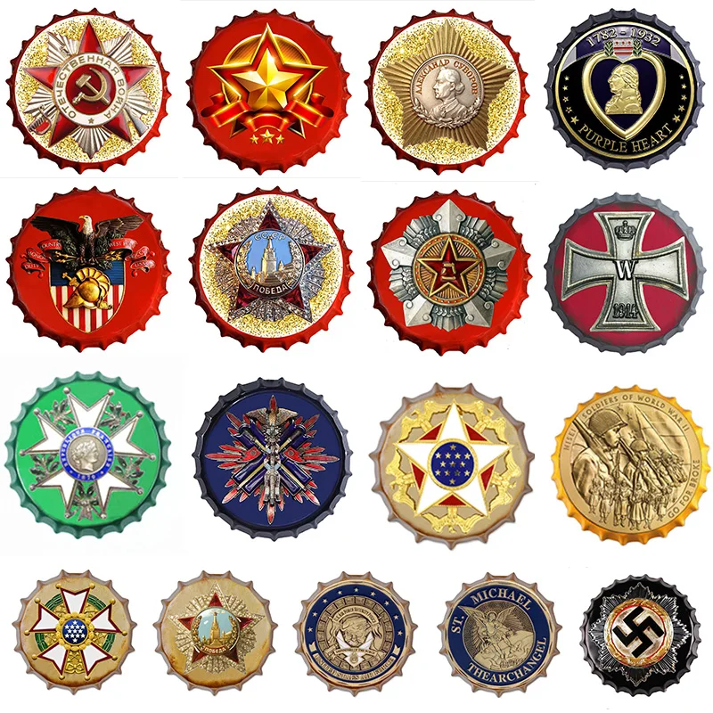 Wall Creative Medal Hanging Ornament Flat Spray Paint Metal Beer Bottle Caps Medal of Honor Sign Plaque Bar Pub Club Wall Decor
Wall Creative Medal Hanging Ornament Flat Spray Paint Metal Beer Bottle Caps Medal of Honor Sign Plaque Bar Pub Club Wall Decor