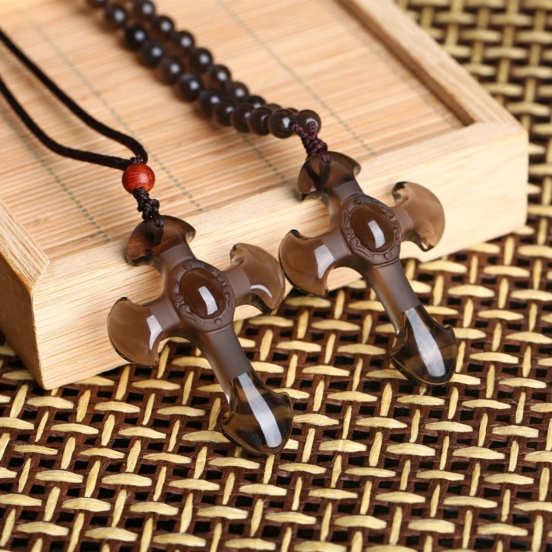 Drop Shipping Wholesale jewelry Black Obsidian Carved Cross Lucky pendant free beads necklace for woman man Hand carved Pendant
Drop Shipping Wholesale jewelry Black Obsidian Carved Cross Lucky pendant free beads necklace for woman man Hand carved Pendant
