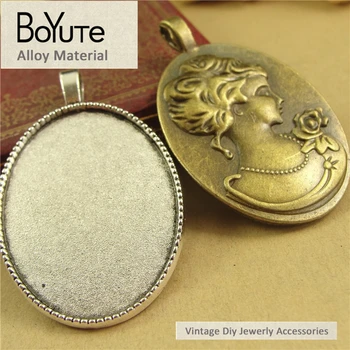 BoYuTe (10 Pieces/Lot) 40*30MM Cabochon Base Antique Bronze Silver Plated Metal Tray Pendant Diy Jewelry Materials
BoYuTe (10 Pieces/Lot) 40*30MM Cabochon Base Antique Bronze Silver Plated Metal Tray Pendant Diy Jewelry Materials