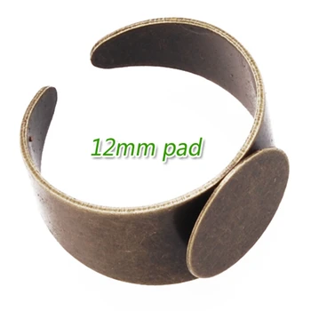 20PCS Antique Bronze plated Adjustable Ring Bases Blank Jewelery 12mm Flat Pad Metal Ring Base Findings Wholesale-C2391
20PCS Antique Bronze plated Adjustable Ring Bases Blank Jewelery 12mm Flat Pad Metal Ring Base Findings Wholesale-C2391