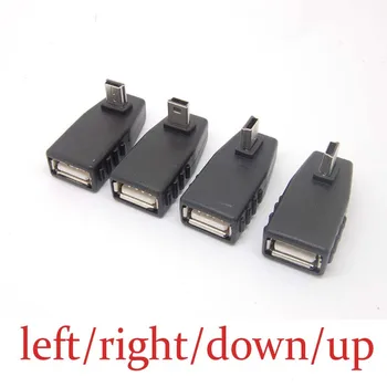 left/right/dwon/up angle A Female to 5-pin B Male Mini USB 2.0 OTG Host adapter new 
left/right/dwon/up angle A Female to 5-pin B Male Mini USB 2.0 OTG Host adapter new