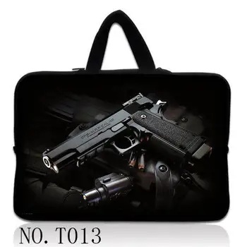 

Black Man's Gun Soft Netbook Laptop Sleeve Case Bag Pouch Cover For 13" 13.3" Macbook Pro / Air