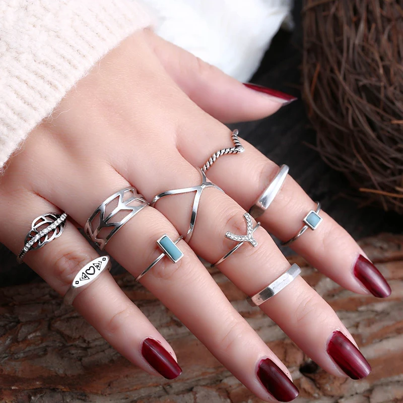 Guvivi 2019 Bohemian Finger Rings Set For Women Boho Hollow Out Geometric Square Crystal Pattern Y Female Party Wedding Jewelry
Guvivi 2019 Bohemian Finger Rings Set For Women Boho Hollow Out Geometric Square Crystal Pattern Y Female Party Wedding Jewelry