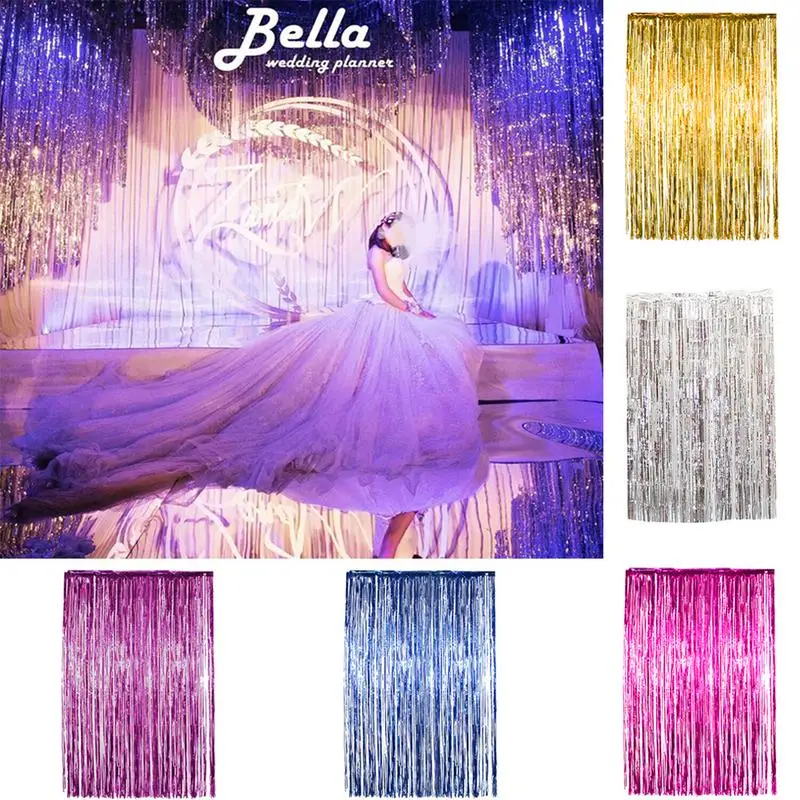 Rain Curtain Pull Flower 1*2 Meters Party Background Foil Curtain Rose Gold Pink Rain Christmas Decoration
Rain Curtain Pull Flower 1*2 Meters Party Background Foil Curtain Rose Gold Pink Rain Christmas Decoration