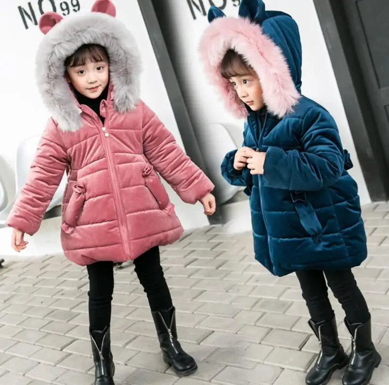 girls winter jacket coat baby Thick fur collar clothing children kids velvet tops parka long snowsuit down cotton pad clothes
girls winter jacket coat baby Thick fur collar clothing children kids velvet tops parka long snowsuit down cotton pad clothes