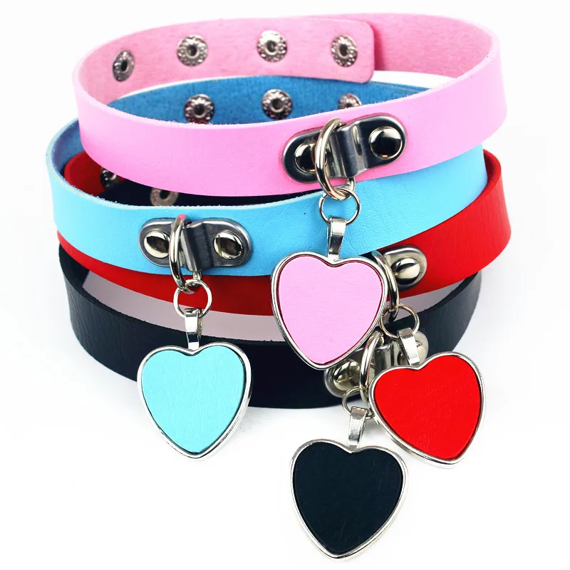 Adjustable PU Leather Slave Collar Spike Rivet Buckle Collar SM Bondage Fetish Heart Necklace For Couples Erotic Accessories
Adjustable PU Leather Slave Collar Spike Rivet Buckle Collar SM Bondage Fetish Heart Necklace For Couples Erotic Accessories