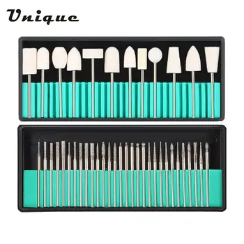 30Pcs Nail Drill Bits + 13pcs Wool Nail Drill Bits Kit 3/32'' Shank for Nail Art Machine Grinding Head for Nail File Polish Tool
30Pcs Nail Drill Bits + 13pcs Wool Nail Drill Bits Kit 3/32'' Shank for Nail Art Machine Grinding Head for Nail File Polish Tool