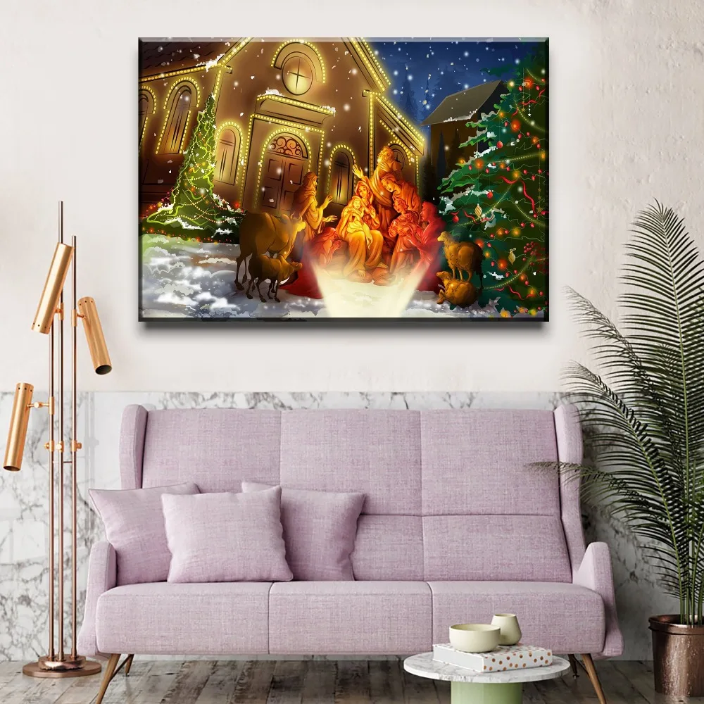 Wall Art Picture Decorative Framework High Quality Canvas Print Poster For Living Room 1 Piece Jesus Nativity Christmas Painting
Wall Art Picture Decorative Framework High Quality Canvas Print Poster For Living Room 1 Piece Jesus Nativity Christmas Painting