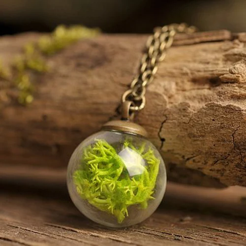 3PCS 16MM Glass Ball Real Moss Necklace Genuine Moss Pendant Green necklace Birthday Gift For Women
3PCS 16MM Glass Ball Real Moss Necklace Genuine Moss Pendant Green necklace Birthday Gift For Women