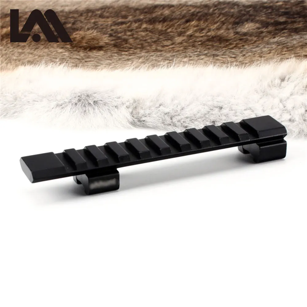 

Lambul Aluminum 11mm Dovetail to 20mm Picatinny Weaver Rail Mount Adapter 10 Slots 125mm Length For Hunting Air Gun Rifle Scope