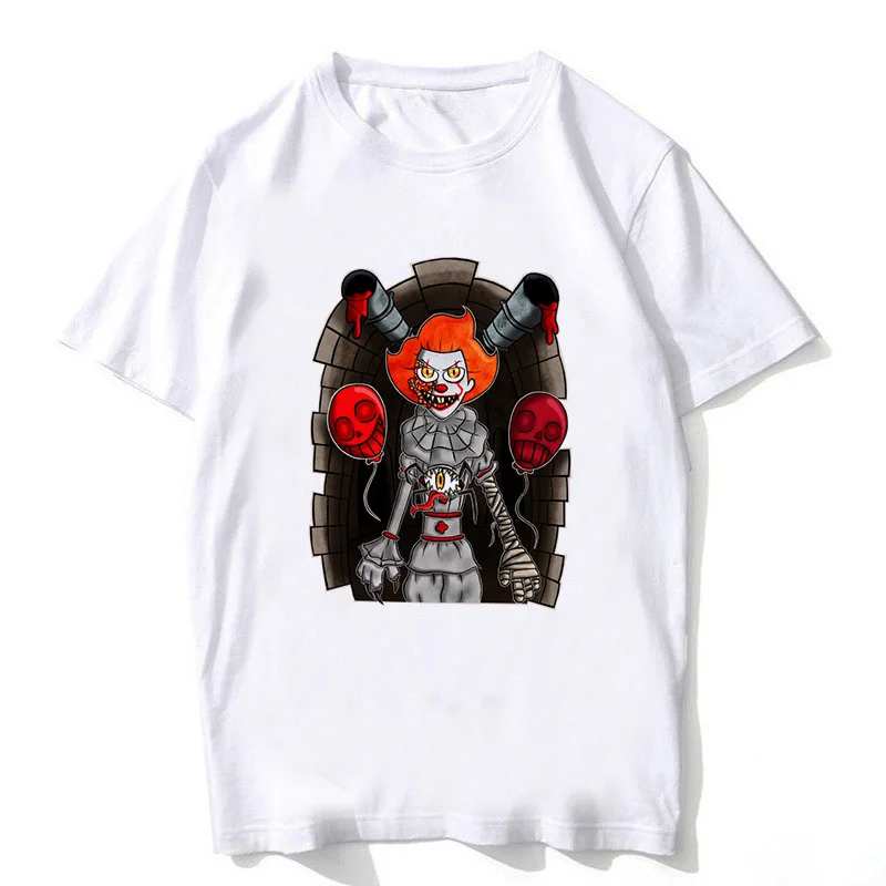 3D Print IT Movie T Shirt Men's 2018 Stephen King Printed High Quality Tshirt Clown Custom Tops Tees Pennywise Custom T-shirt
3D Print IT Movie T Shirt Men's 2018 Stephen King Printed High Quality Tshirt Clown Custom Tops Tees Pennywise Custom T-shirt