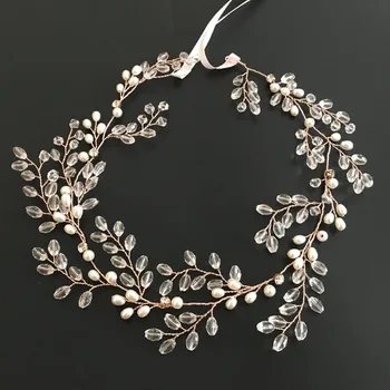 SLBRIDAL Rose Gold Crystal Rhinestone Pearls Floral Wedding Hair accessories Hairband Bridal Headband Bridesmaids Jewelry Women
SLBRIDAL Rose Gold Crystal Rhinestone Pearls Floral Wedding Hair accessories Hairband Bridal Headband Bridesmaids Jewelry Women