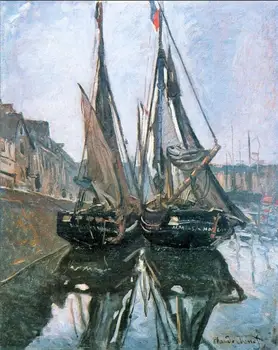 High quality Oil painting Canvas Reproductions Fishing Boats at Honfleur (1868) by Claude Monet hand painted
High quality Oil painting Canvas Reproductions Fishing Boats at Honfleur (1868) by Claude Monet hand painted