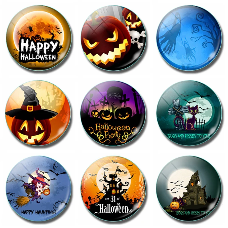 Happy Halloween 30MM Fridge Magnet Happy Haunting Witch Pumpkin Glass Dome Magnetic Refrigerator Stickers Note Holder Home Decor
Happy Halloween 30MM Fridge Magnet Happy Haunting Witch Pumpkin Glass Dome Magnetic Refrigerator Stickers Note Holder Home Decor