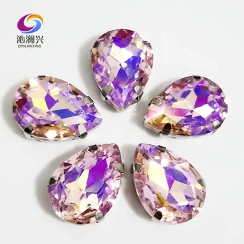 Super beauty Pink AB color drop shape Glass Crystal sew on claw rhinestones with holes,Diy Clothing accessories SWS29
Super beauty Pink AB color drop shape Glass Crystal sew on claw rhinestones with holes,Diy Clothing accessories SWS29
