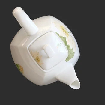 Tangshan bone china teapot large square ceramic pot filter pot household tea set single pot large capacity kettle lo9271119 
Tangshan bone china teapot large square ceramic pot filter pot household tea set single pot large capacity kettle lo9271119