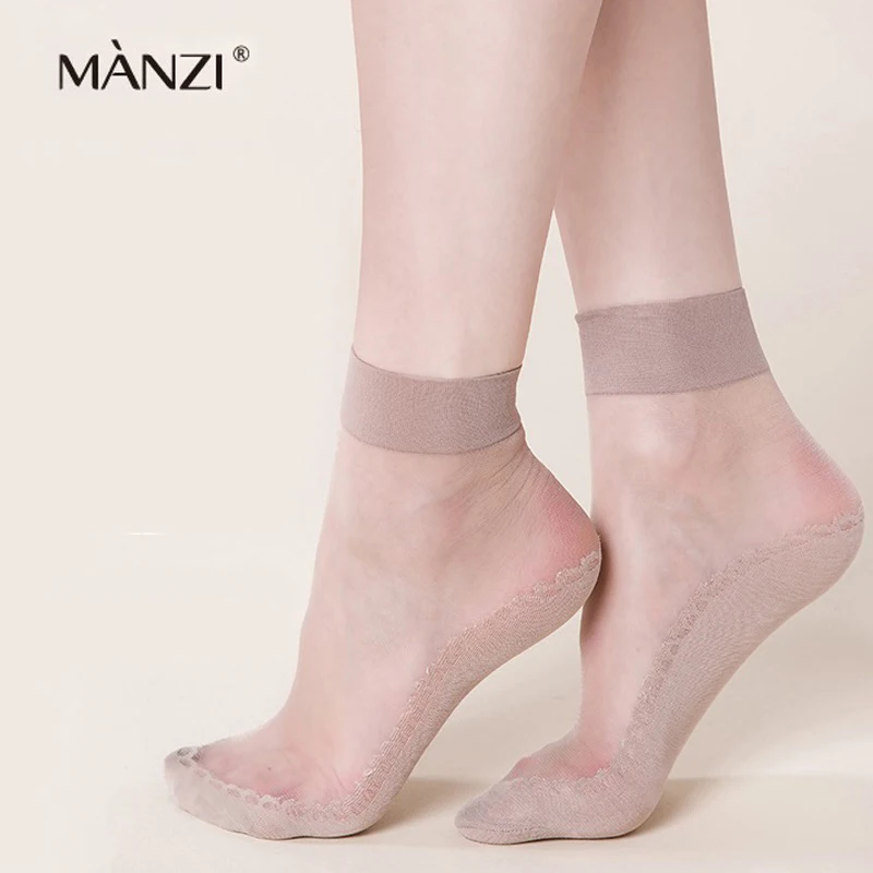 MZ32001 MANZI Women's Bamboo Charcoal Sole Short Socks Non Slip Leisure Fashion Silky Socks for Spring Summer
MZ32001 MANZI Women's Bamboo Charcoal Sole Short Socks Non Slip Leisure Fashion Silky Socks for Spring Summer